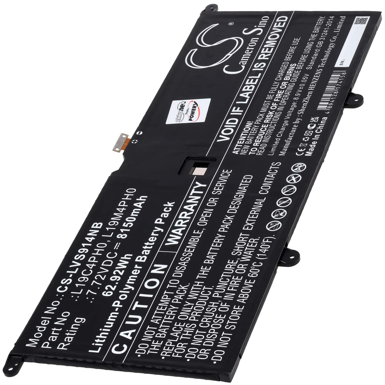 Baterija za laptop Lenovo Yoga Slim 9 14ITL5 82D1002VIV, Typ L19C4PH0