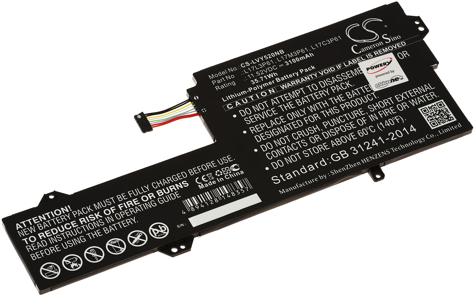 Baterija za laptop Lenovo IdeaPad 320S-13IKB / Yoga 720 / Typ L17L3P61