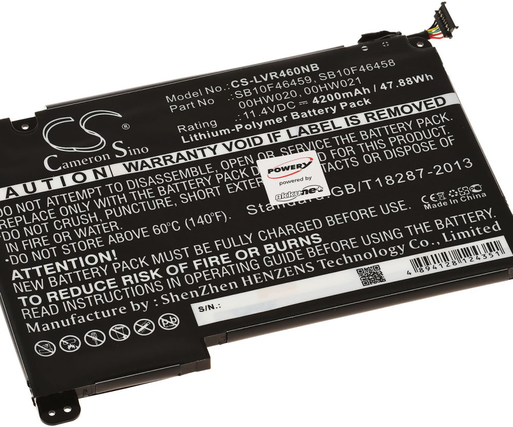 Baterija za laptop Lenovo ThinkPad Yoga 460 / Typ SB10F46458