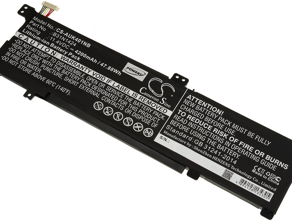 Alternative view of Baterija za laptop Asus A400U / K401 / Typ B31N1424