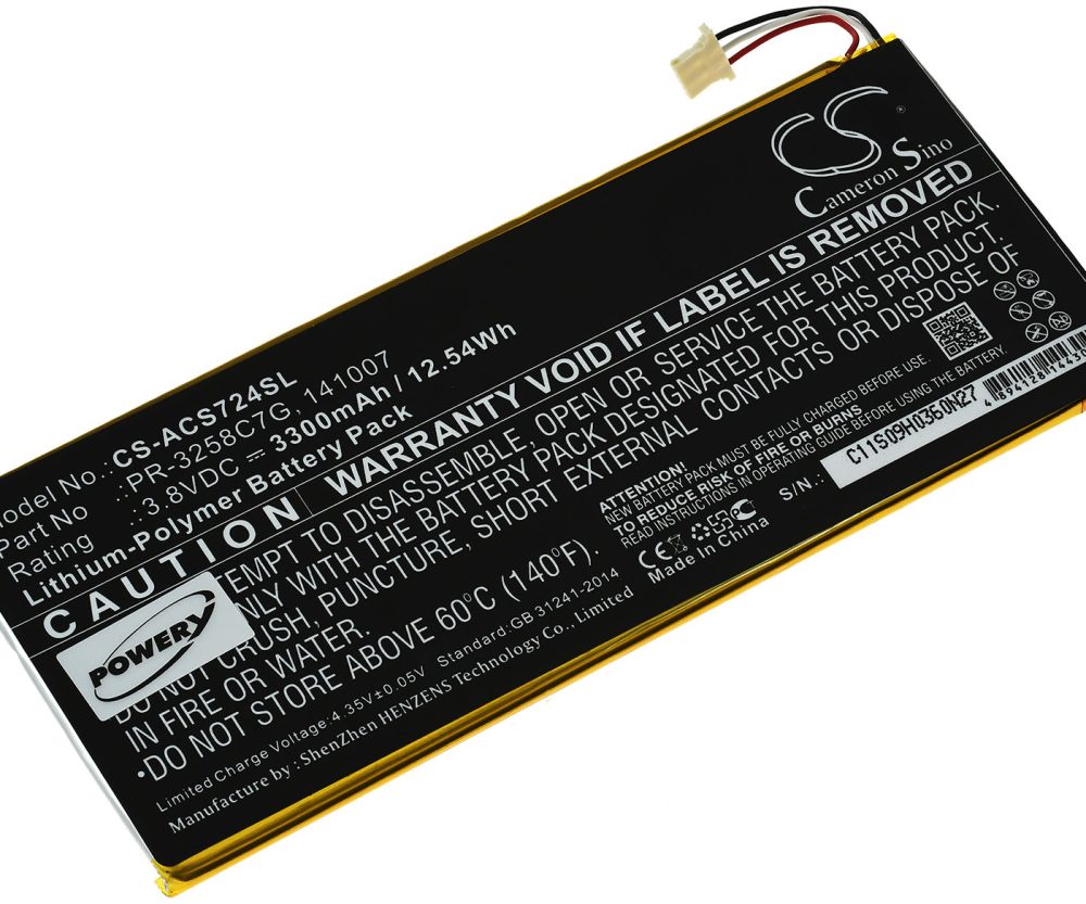 Baterija za Tablet Acer Iconia Talk S / A1-734 / Typ KT.00110N.001