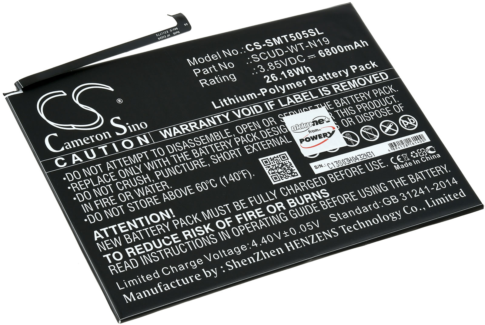 Baterija za Tablet Samsung Galaxy Tab A7 10.4 (2020) / SM-T500 / Typ SCUD-WT-N19