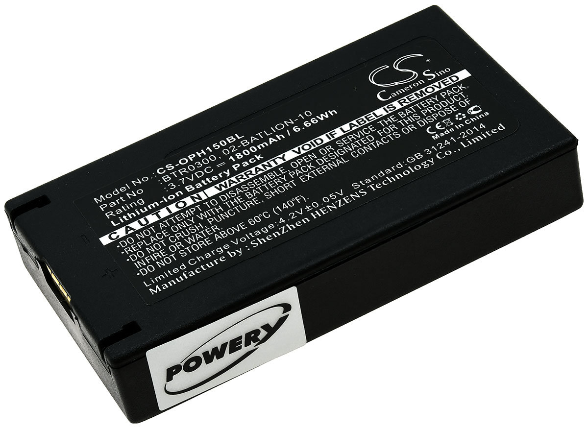 Baterija za Barcode-skener Opticon H-15 / H-15a / PX35 / Typ 02-BATLION-10