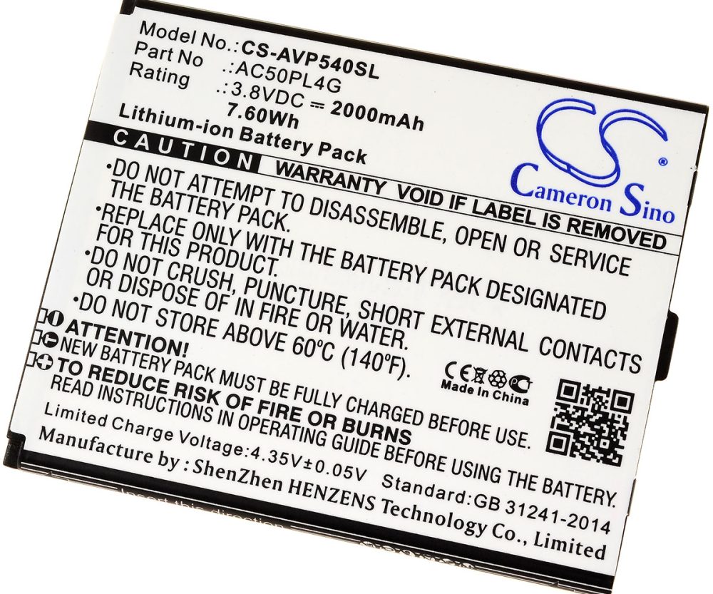 Alternative view of Baterija za Smartphone Archos 50 Platinum 4G / Typ AC50PL4G