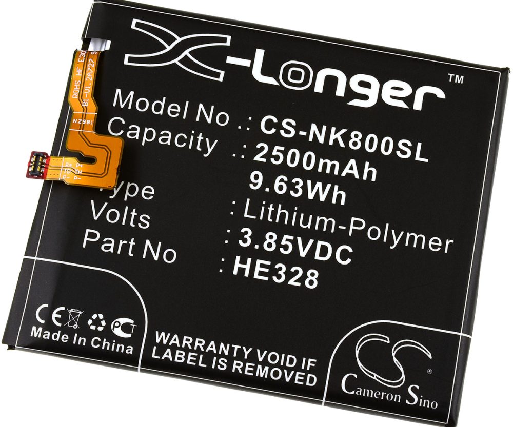 Alternative view of Baterija za Smartphone Nokia 8 / 8 Global Dual SIM / Typ HE328