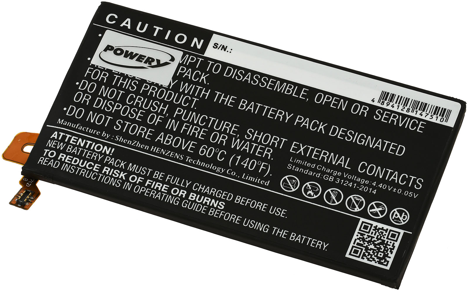Baterija za ručniy, Smartphone Blackberry KEY2 / BBF100-4 / Typ Tlp035B1 - Slika 2