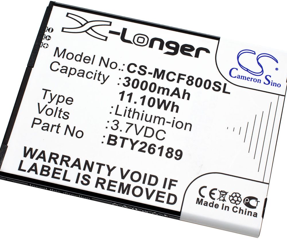 Alternative view of Baterija za Mobistel Cynus F8 / Typ BTY26189