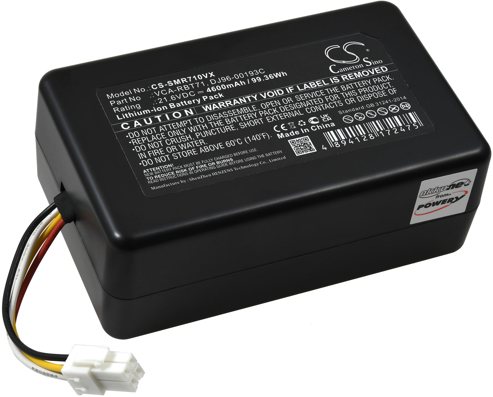 PowerBaterija za robotski usisavač Samsung PowerBot R7040 / VR1AM7040W9 / AA / Typ DJ96-00193E