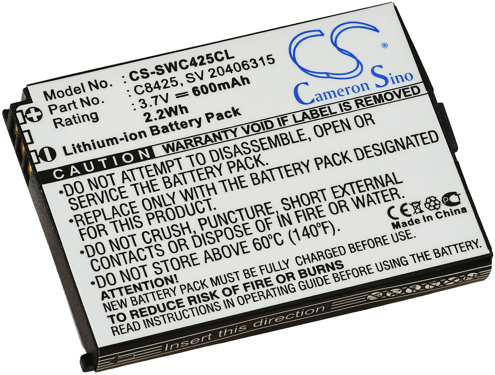Baterija za Schnurlos-Telefon Swissvoice eSense / eSense Coloe E / SV 20406288 / Typ C8425