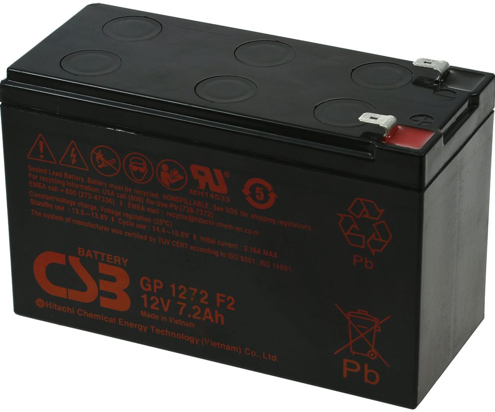 Alternative view of CSB Standby olovna baterija GP1272 F2 12V 7,2Ah