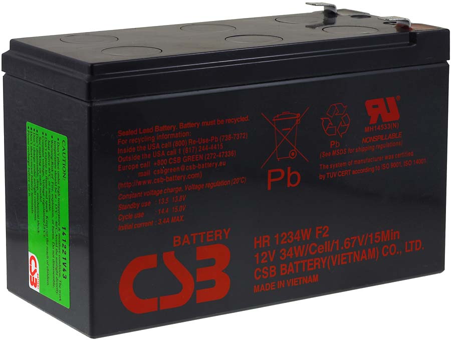 CSB Hochstrom olovna Baterija HR1234WF2 12V 9Ah