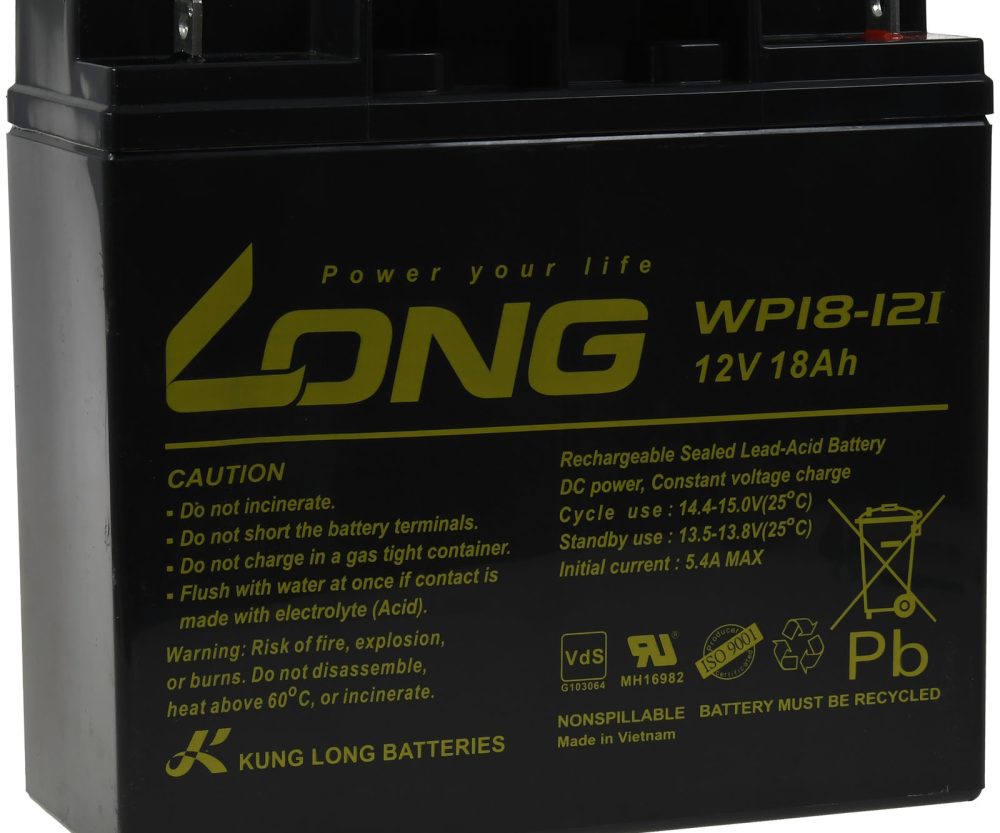 KungLong olovna baterija WP18-12I 12V 18Ah za zyklische Anwendungen