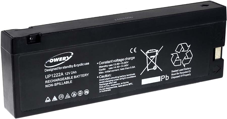 Powery Baterija za Panasonic Typ VW-VBF10E