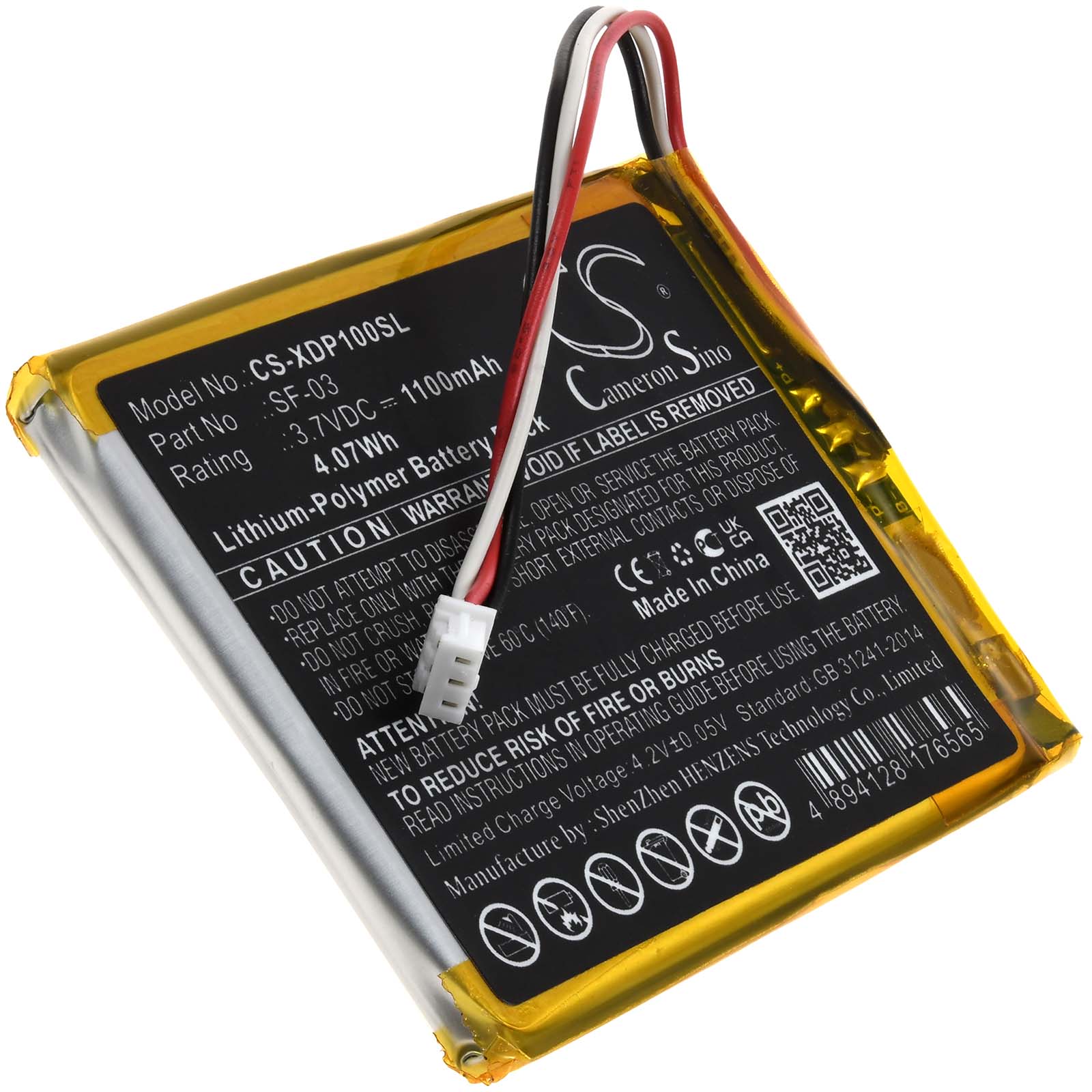 Baterija za DAB, DAB+ Digital Taschenradio Sony XDR-P1DBP / Typ SF-03