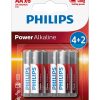 Philips baterije AA, 4+2 komada