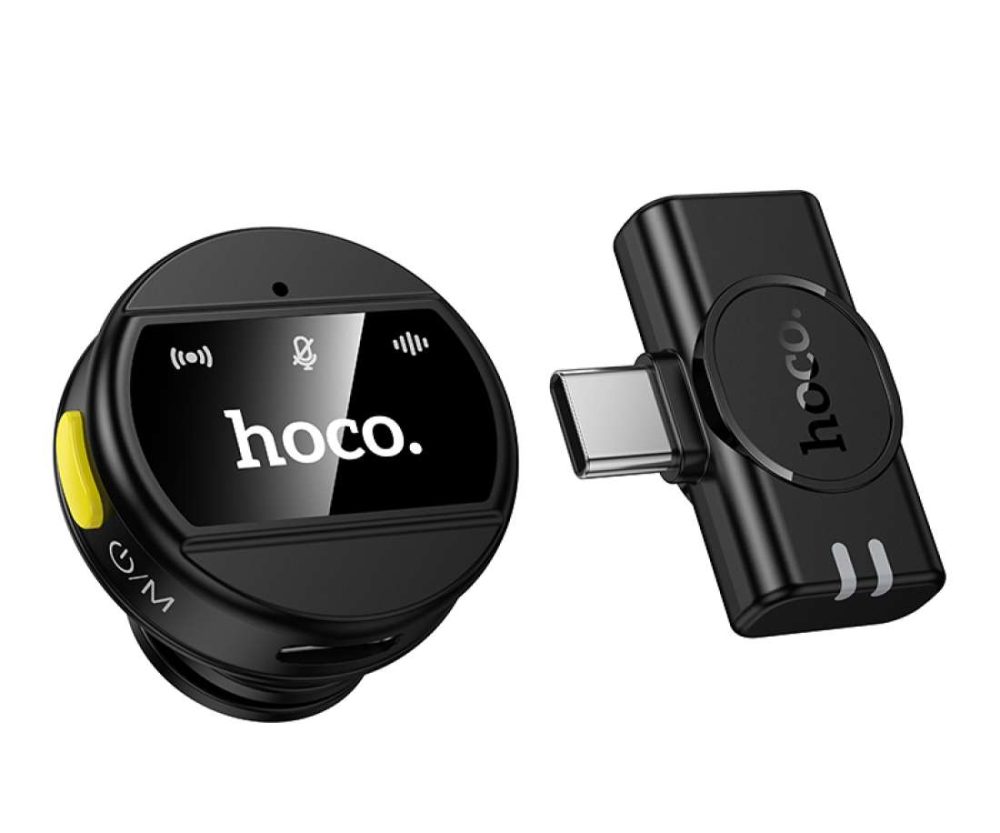 Bežični mikrofon Hoco L21 Type-C sa ENC poništavanjem okolne buke – crn