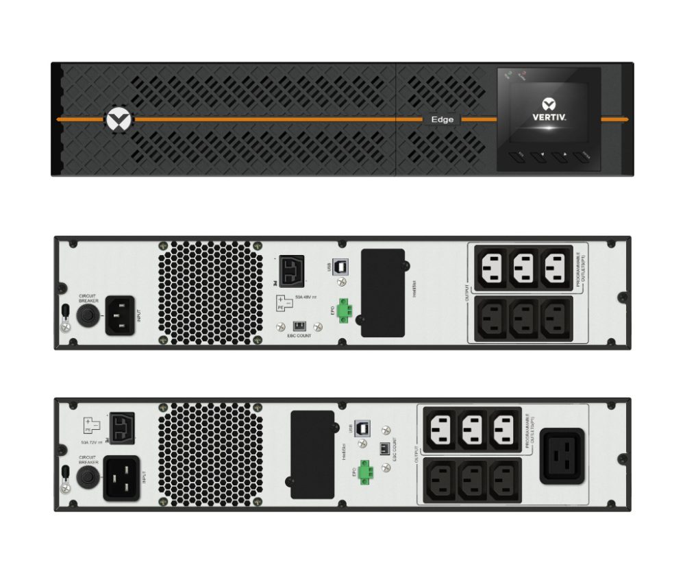 Alternative view of Vertiv 1500VA/1350W - EDGE-1500IRT2UXL RACK/TOWER