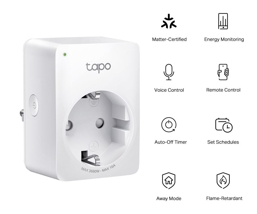 Alternative view of Pametna utičnica TP-Link Tapo P110M WiFi