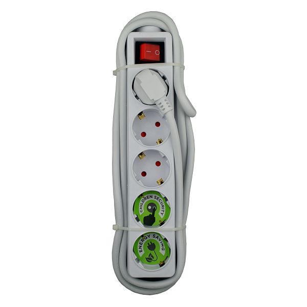 MaxPower produžni kabel s 5 utičnica 3m s prekidačem HS-DB GB03K