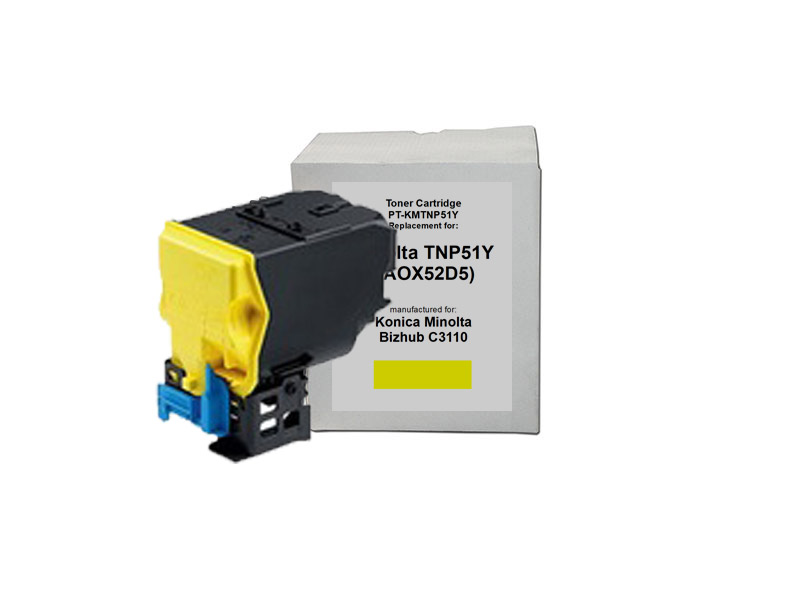 Toner Print-Team Konica Minolta TNP51Y Yellow (AOX52D5)