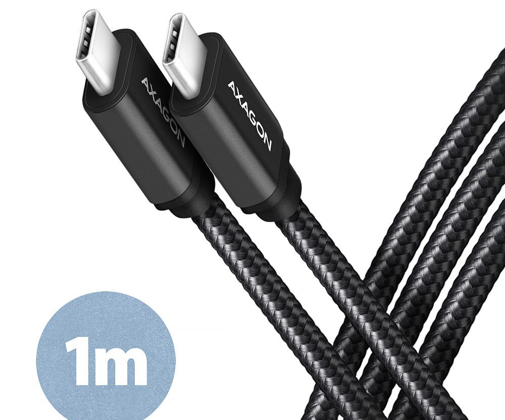 CC USB CM 3.1Gen1 <> USB CM, 1m, Crna, BUCM3-CM10AB, AXA