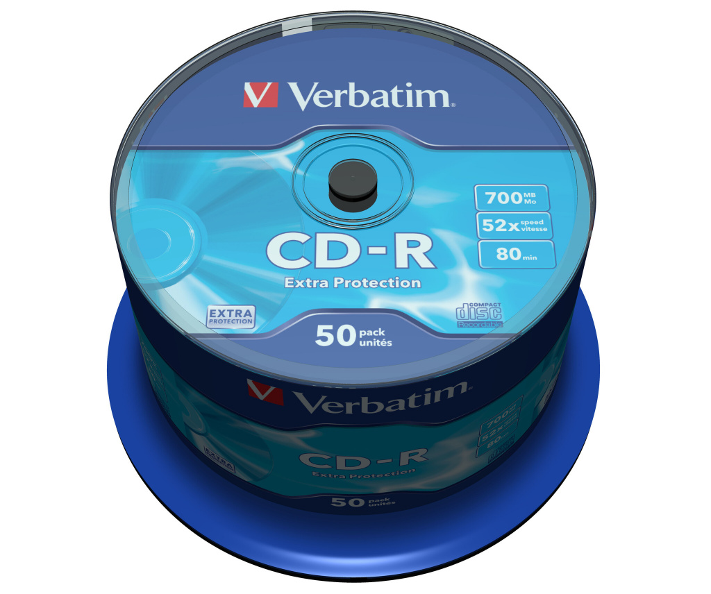 CD-R 700/80 52x spindl Extra protection pk50 Verbatim 43351 - Slika 2