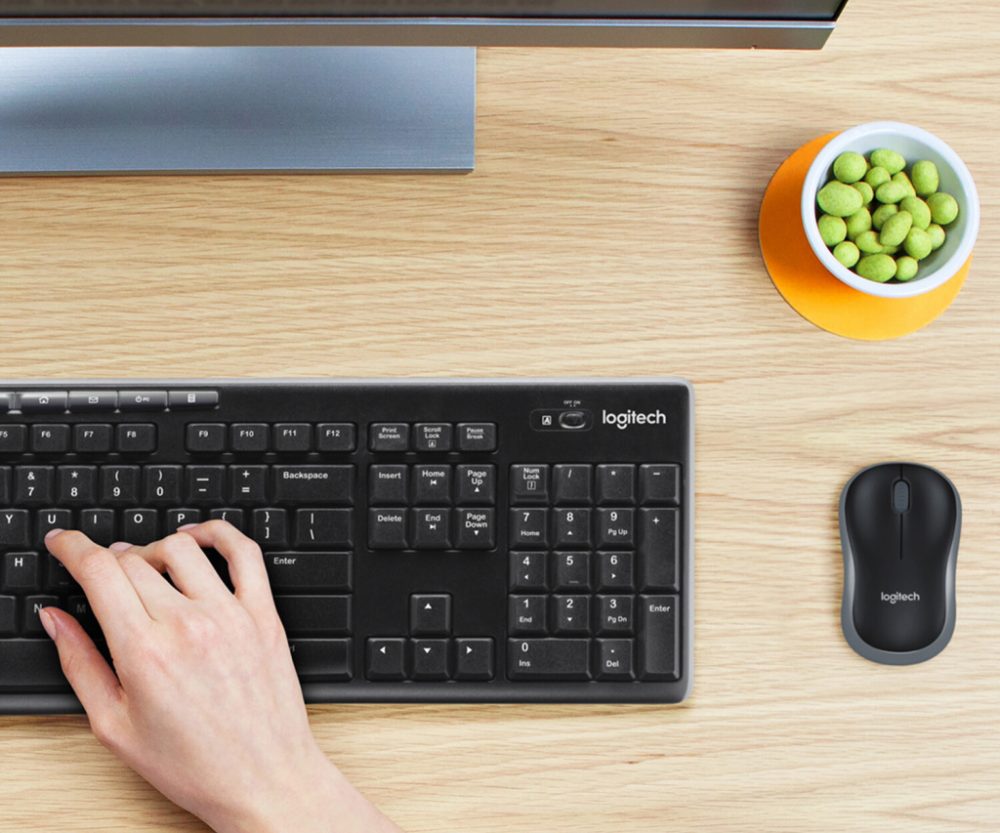 Alternative view of Logitech MK270 bežična tipkovnica+miš, USB, crna (920-004509)