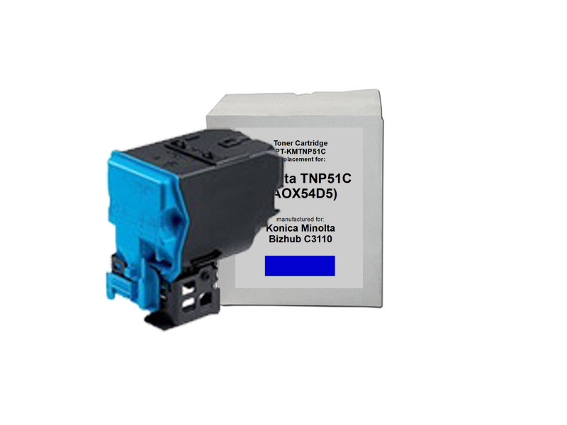 Toner Print-Team Konica Minolta TNP51C Cyan (AOX54D5)