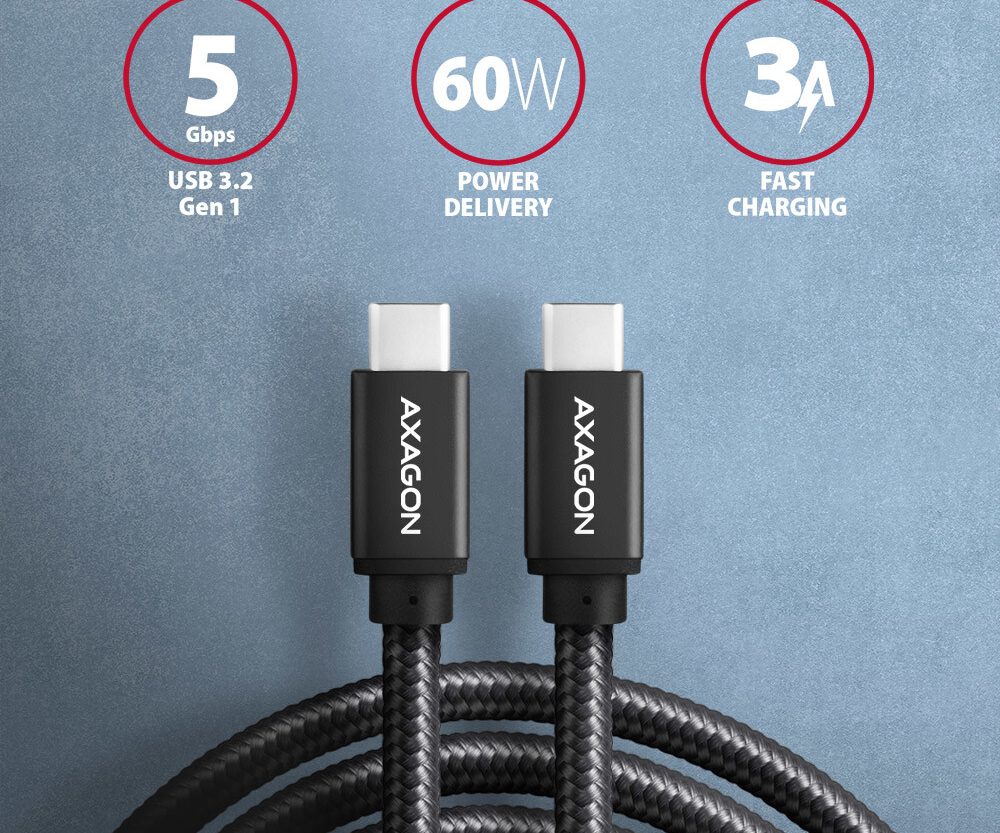 Alternative view of CC USB CM 3.1Gen1 <> USB CM, 1m, Crna, BUCM3-CM10AB, AXA