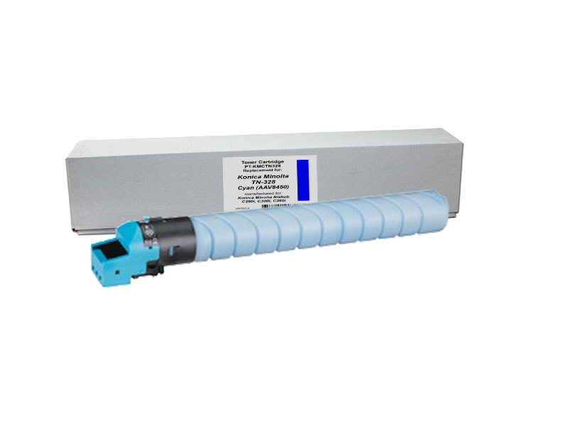 Toner Print-Team Konica Minolta TN-328 Cyan (AAV8450)