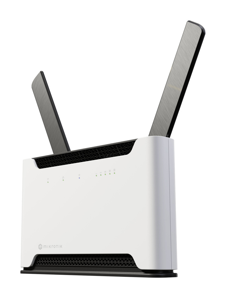 Mikrotik Chateau LTE18 ax kit, 1.8GHz CPU, 1GB RAM, 1×2.5 G-LAN, 4×G-LAN, 2.4Ghz/5Ghz, 802.11ax, LTE CAT18 modem, microSIM, USB, PSU, tower kućište, RouterOS L4