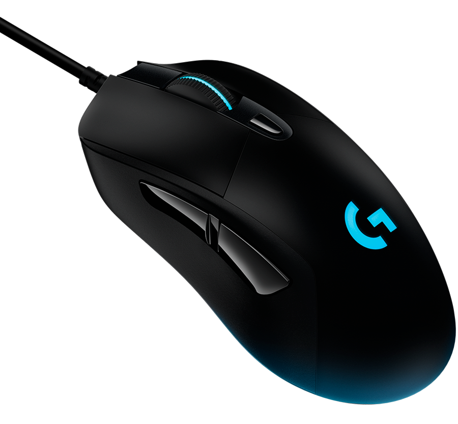 Alternative view of LOGITECH G403 HERO LIGHTSYNC Corded Gaming Mouse - BLACK - USB - EER2