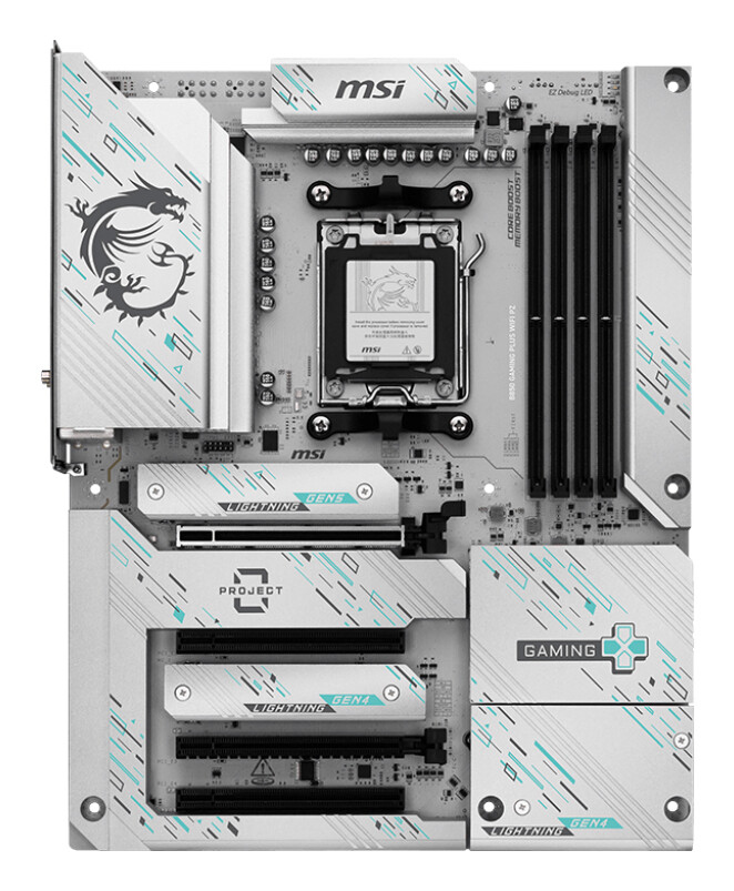 Alternative view of MBO AM5 MSI B850 GAMING PLUS WIFI PZ