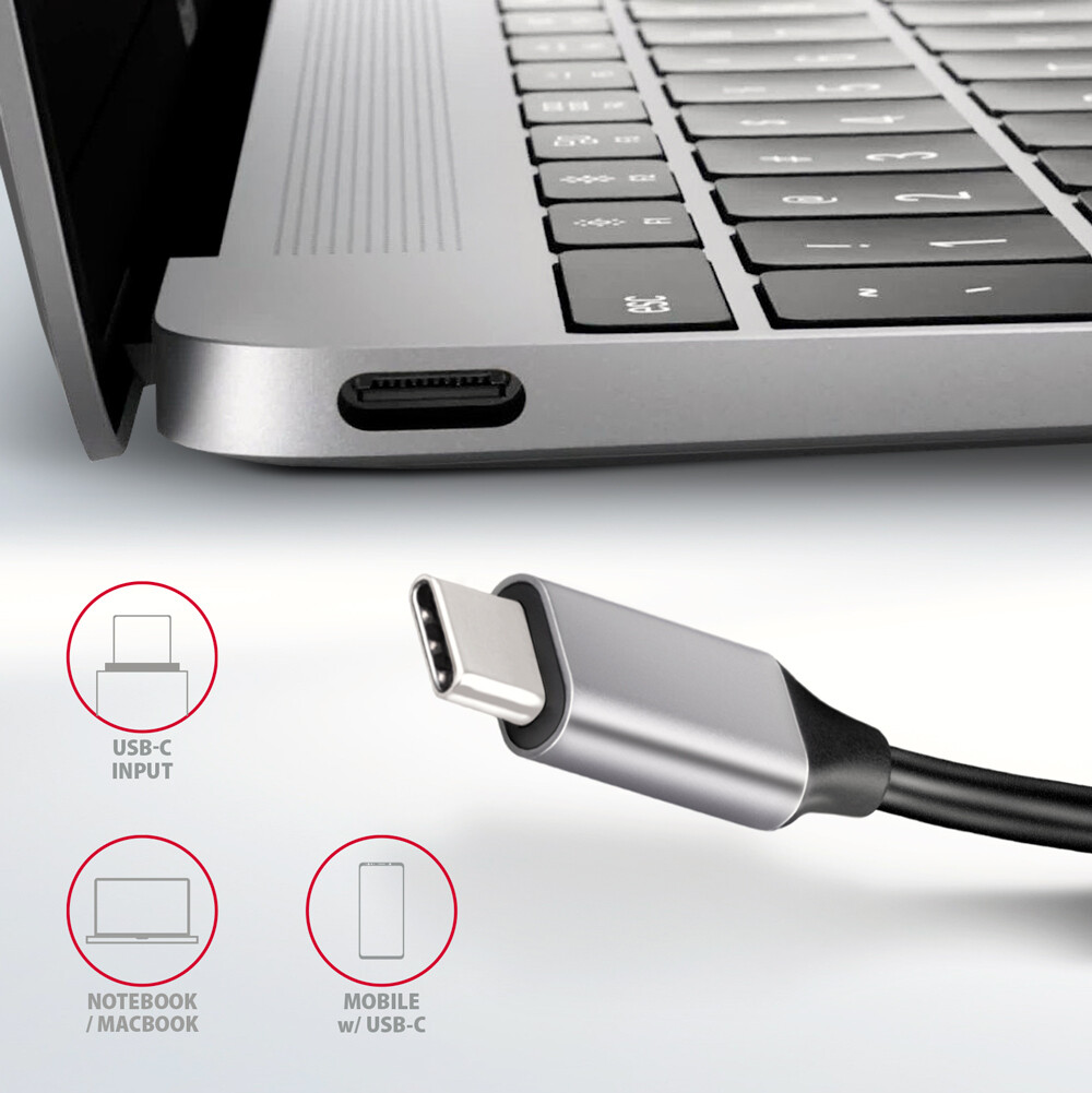 USB HUB SS USB-C 6IN1 HMC-6H4A, AXA - Slika 6