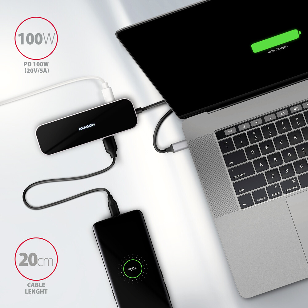 USB HUB SS USB-C 6IN1 HMC-6H4A, AXA - Slika 4