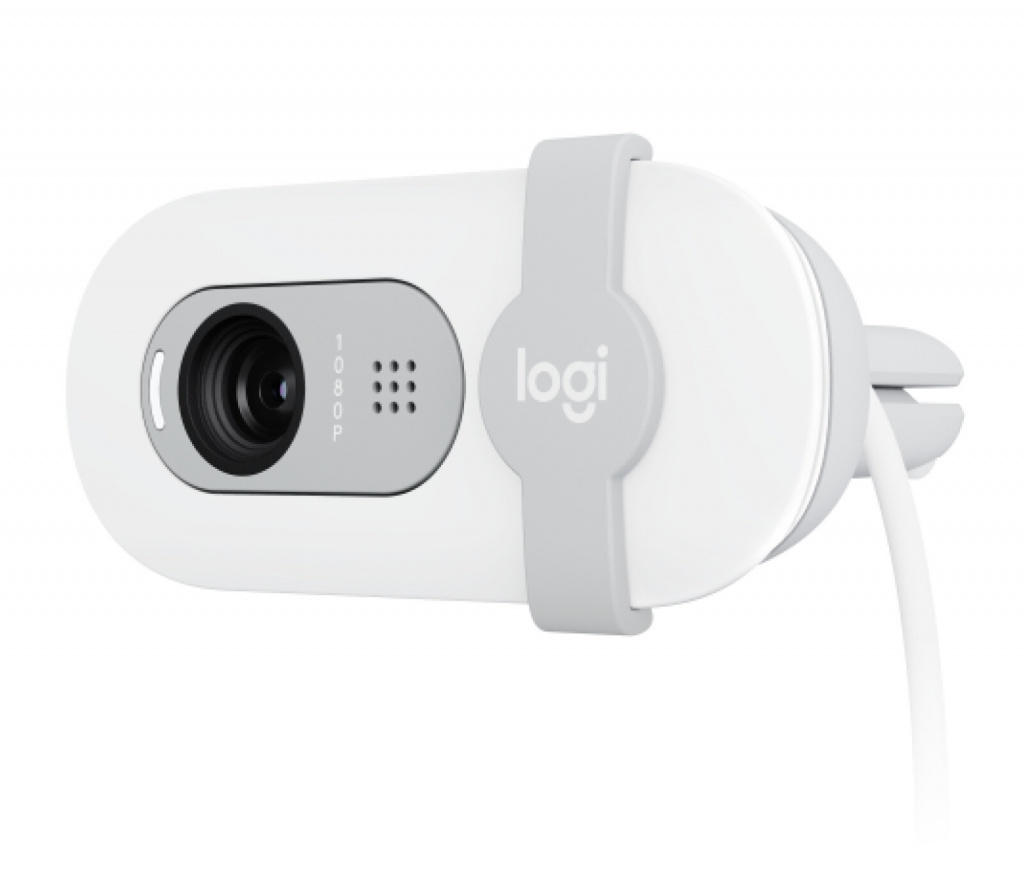 LOGITECH Brio 100 Full HD Webcam - OFF-WHITE - USB - Slika 2