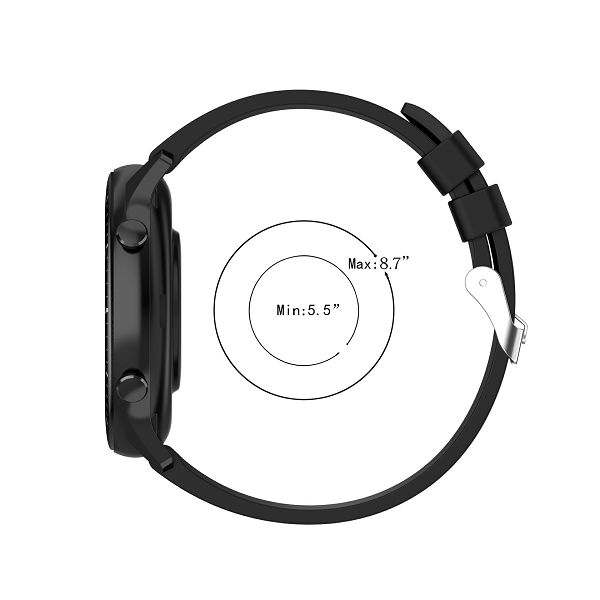 Remen za pametni sat - univerzalni, DS-17-JT,22mm, black, MaxMobile