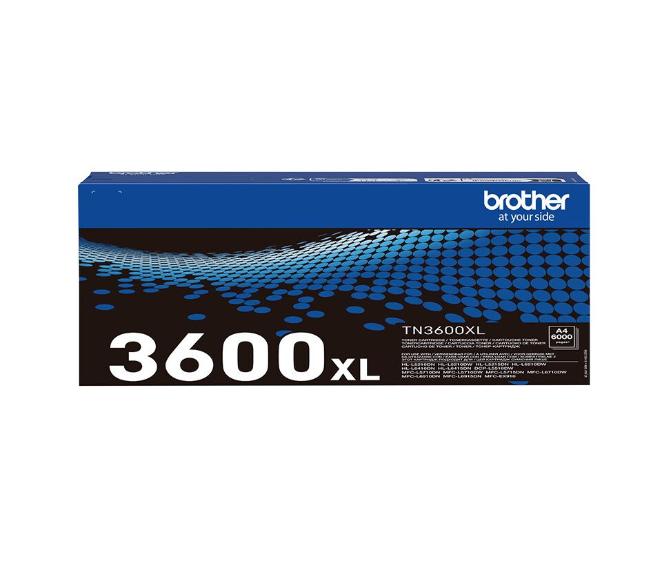 Alternative view of BROTHER TN-3600XL Black Toner Cartridge