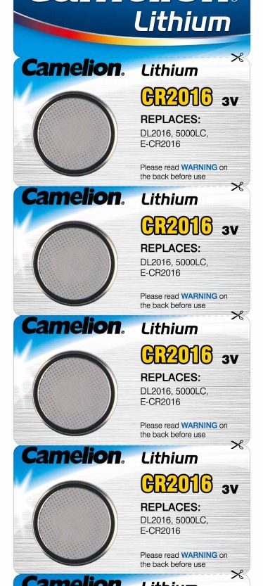 Lithium dugmasta baterija Camelion CR2016 5 kom Blister