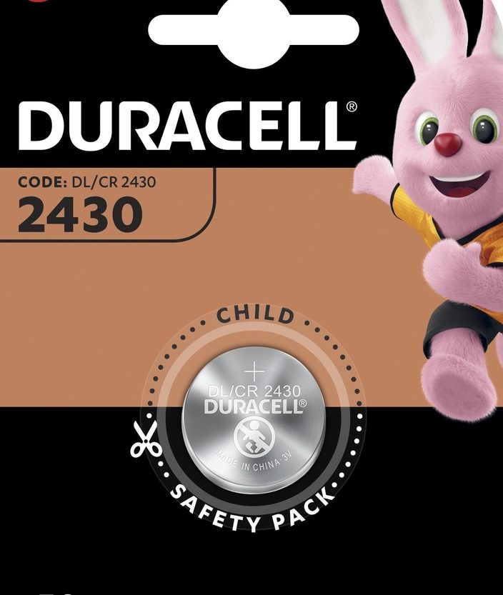 Lithium dugmasta Baterija Duracell DL2430/ CR2430 1 kom Blister