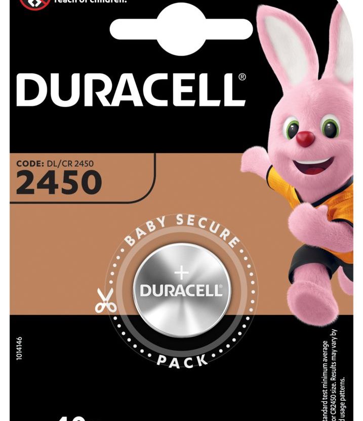 Lithium dugmasta Baterija Duracell DL2450/ CR2450 1 kom Blister