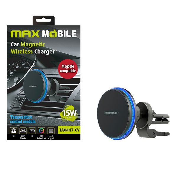MaxMobile držač za mobitel TA0447-CV  MAGSAFE VENT bežično punjenje
