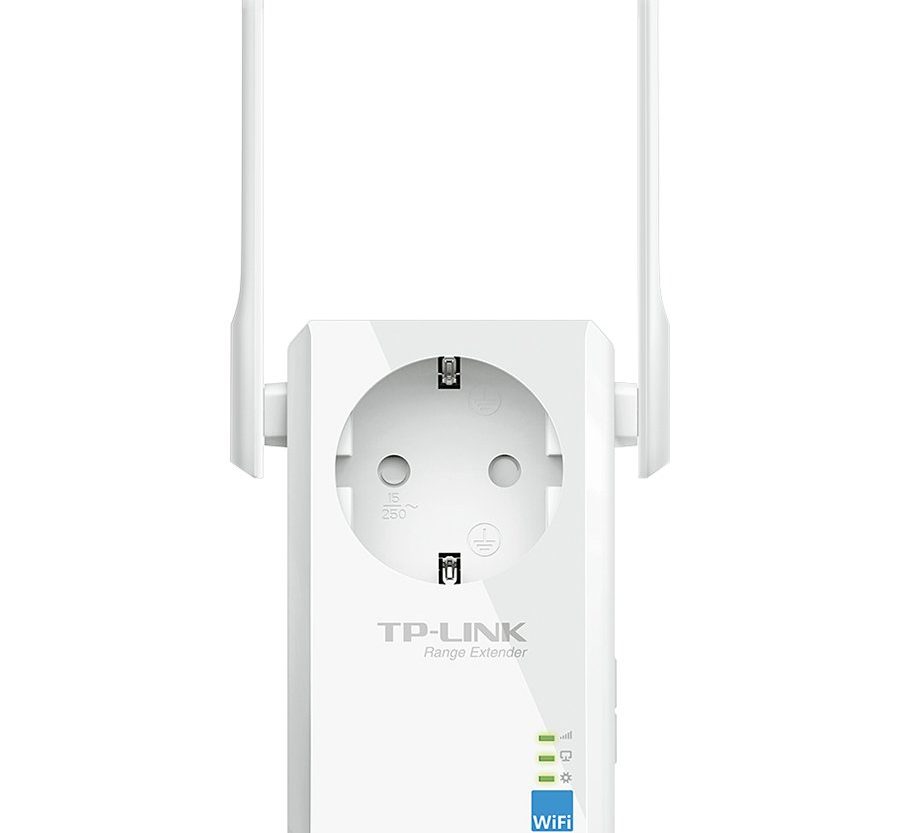 Alternative view of Repeater TP-Link TL-WA860RE, 300Mbps Wireless N Wall Plugged Range Extender with AC Passthrough, QCA(Atheros), 2T2R, 2.4GHz, 802.11n/g/b, Ranger Extender button, Range extender mode, with 2 fixed Antennas