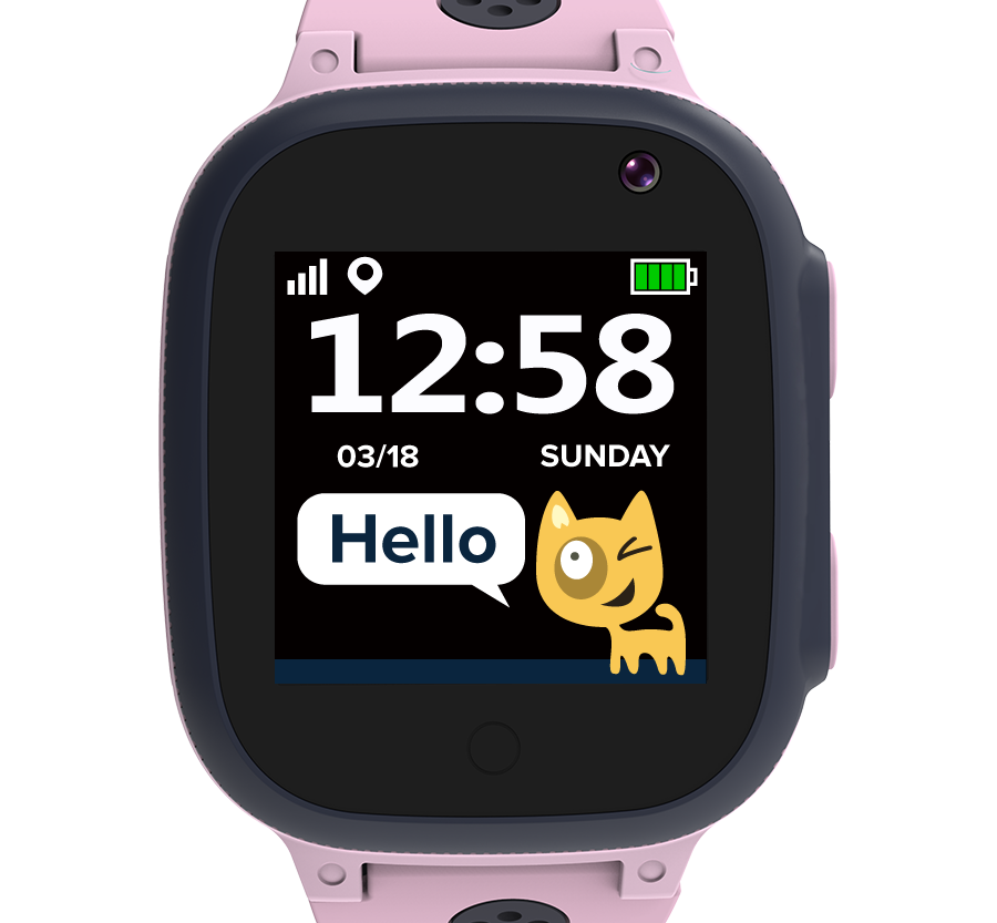 CANYON Sandy KW-34, Kids smartwatch, 1.44 inch colorful screen, GPS function, Nano SIM card, 32+32MB, GSM(850/900/1800/1900MHz), 400mAh battery, compatibility with iOS and android, Pink, host: 52.9*40.3*14.8mm, strap: 230*20mm, 42g