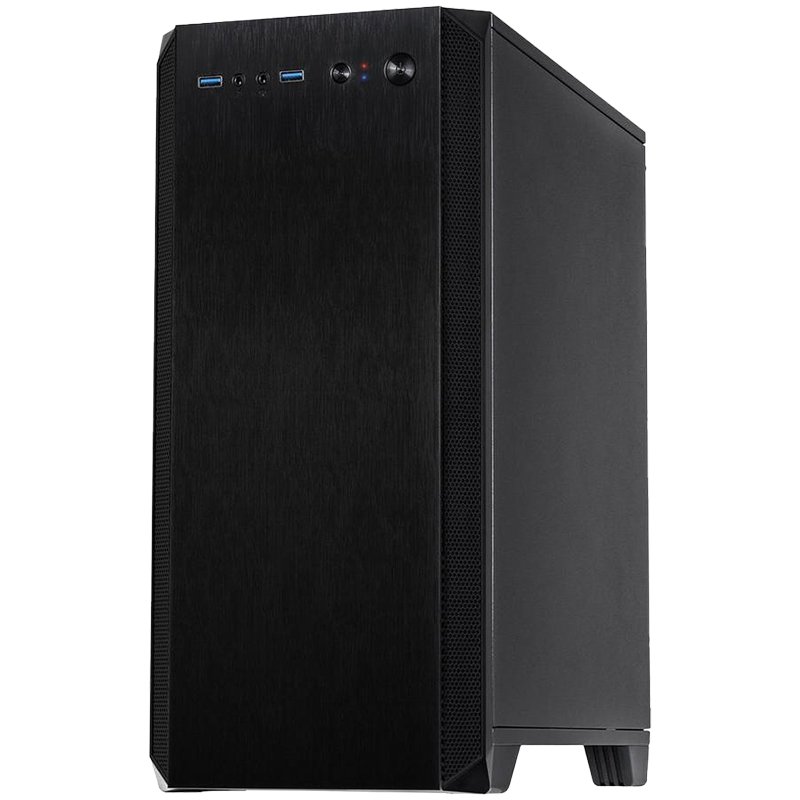 Chassis INTER-TECH H-606 Sound insulated Micro Tower, mATX, 2x USB 3.0, Mic & Headphone jack,  2x 3.5” & 5x 2.5” internal, Dimensions (h/w/d) 405 x 190 x 390mm, ATX PSU, mATX MBO, Black