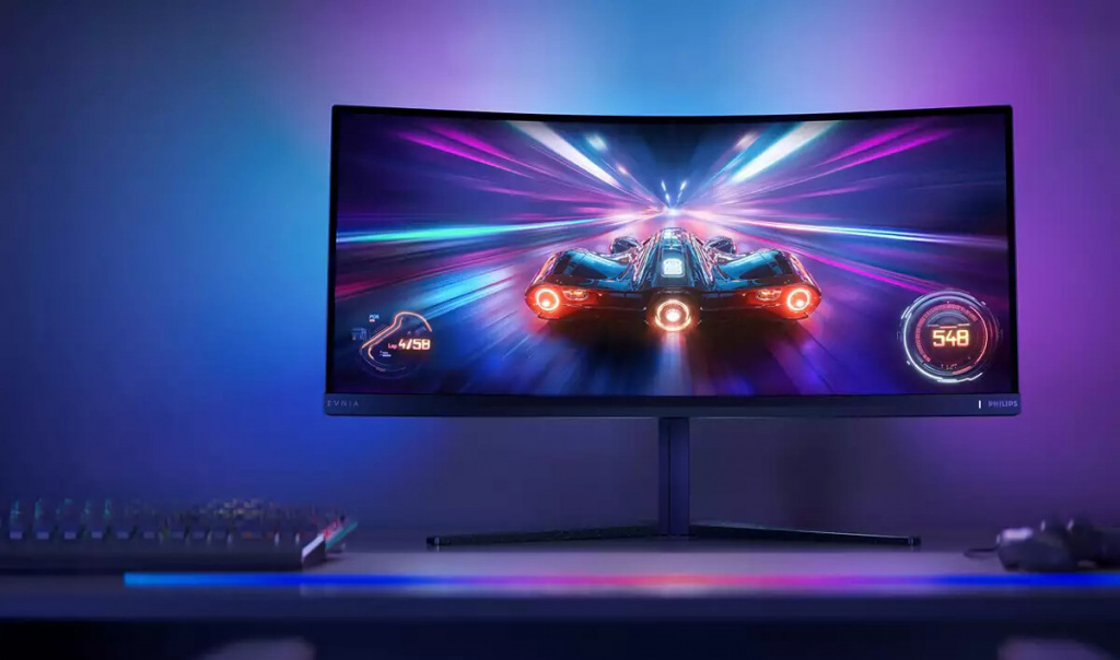 Philips Monitor Evnia 34M2C6500/00 34'' QD-OLED, 21:9, 3440x1440 (UltraWide QHD), 175Hz, 0.03ms, 250 cd/m2 (SDR), 1000 cd/m2 (HDR), 1,000,000:1, 2x HDMI 2.0, DisplayPort 1.4, 4x USB 3.2, Dark Slate Design, Adaptive-Sy - Slika 14