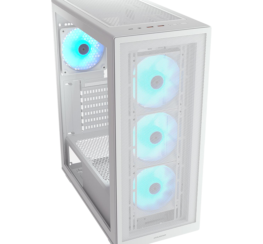 Alternative view of COUGAR MX220 RGB PC Case, Mid Tower, White