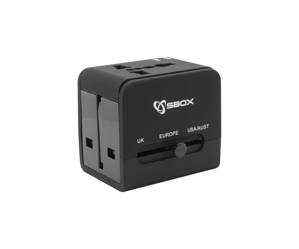 Alternative view of Putni adapter SBOX TA-23, crni,  univerzalni