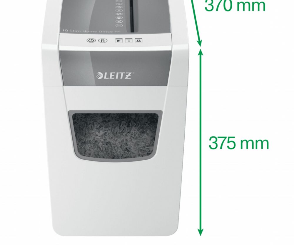 Uništavač dokumentacije  10 listova CrossCut IQ Slim Leitz 80010000 bijelo/sivi - Slika 3