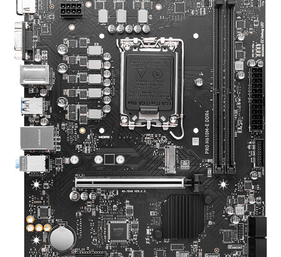 Alternative view of MBO 1700 MSI PRO H610M-E DDR4